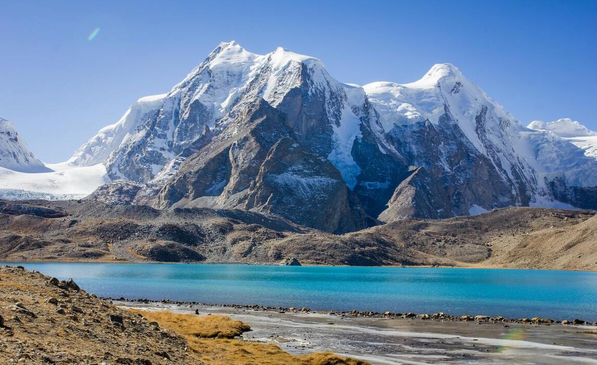 Gurudongmar lake is among the main attractions of Sikkim tour packages